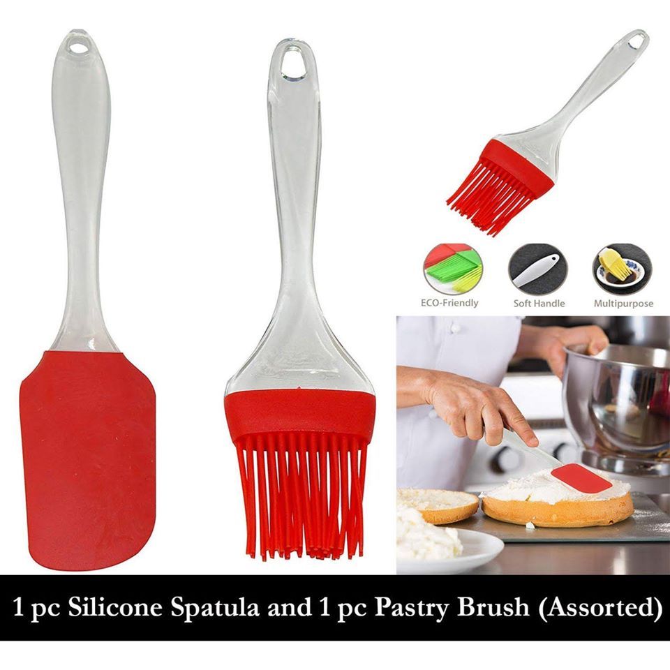Silicon Oil Brush And Silicon Spatula