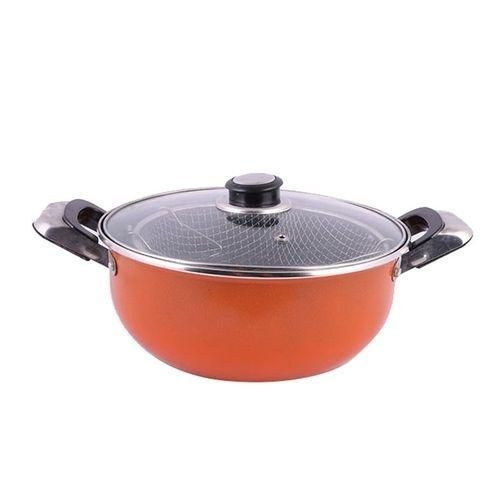 Non Stick Deep Fry Pan - Orange