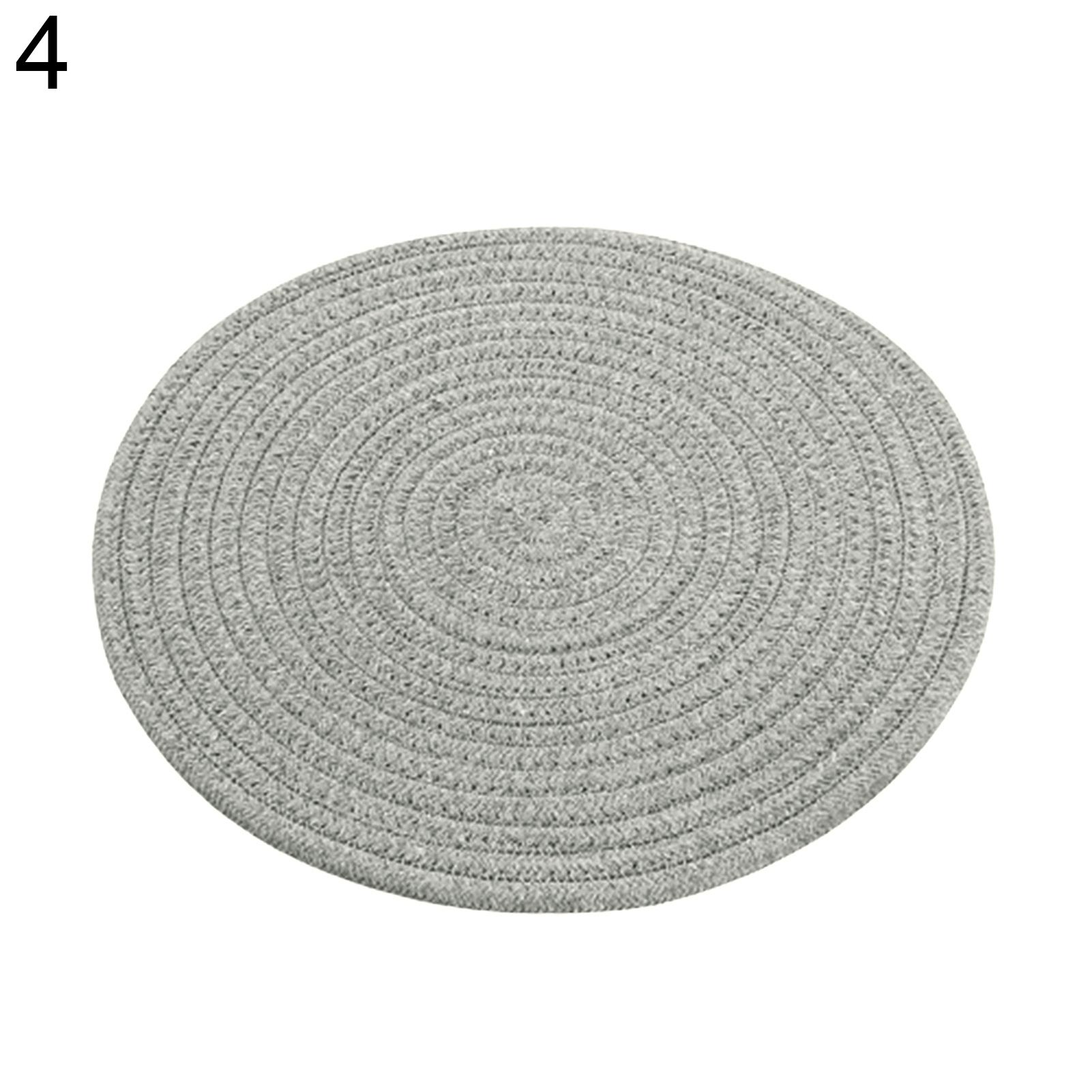Hand-woven Cotton Cord Heat Insulation Household Table Pad Mat Coaster Cushion