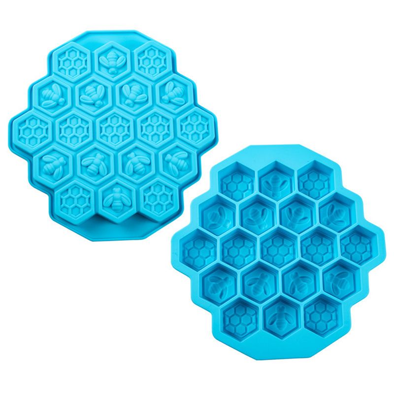 Silicone 19 Mobile Bee Honeycomb Cake Chocolate Soap Soap Icing Mold Mold