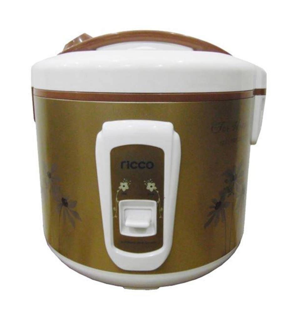 Ricco JRC-180FL Rice Cooker - 1.8L - Olive and Wh