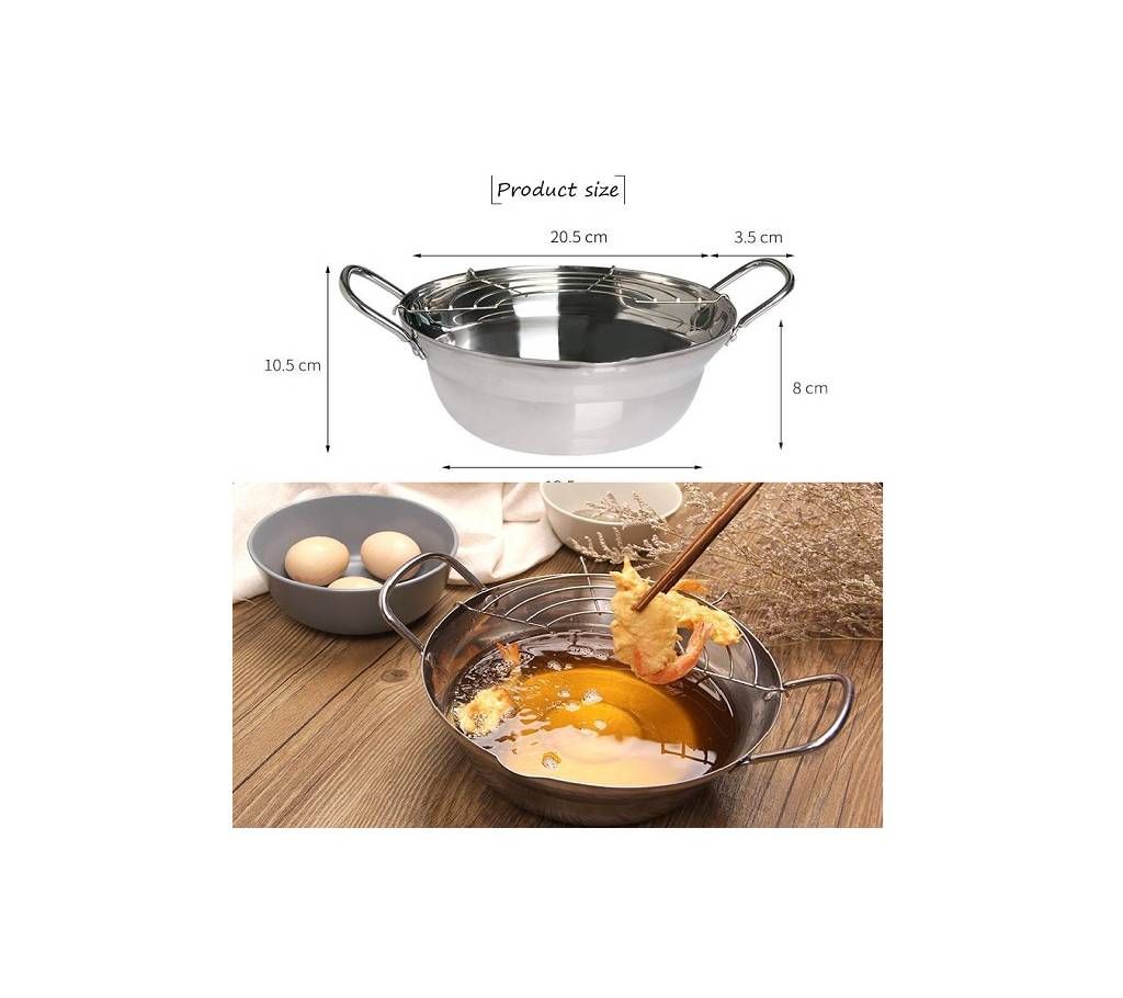 Frying Pan With Strainer