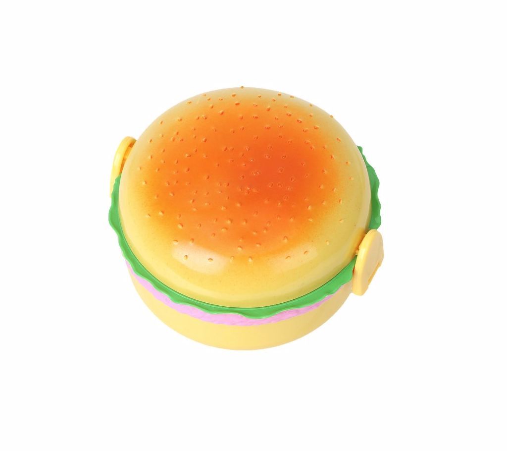800ML Hamburger  Food Container Storage Double Tier Lunch Box