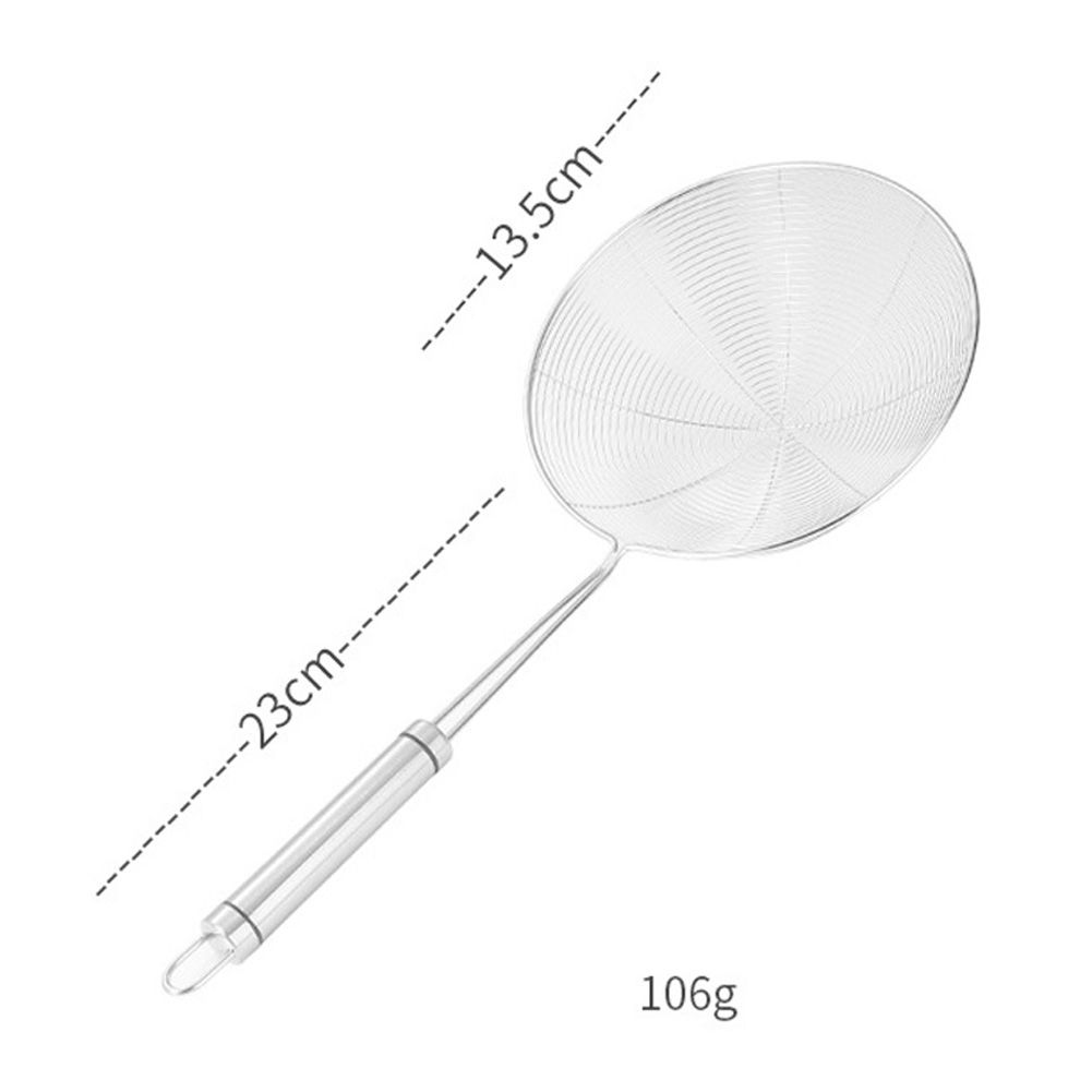 Yfashion Stainless Steel Household Colander Noodle Spoon Strainer Frying Line Leak Sieve Mesh Screen