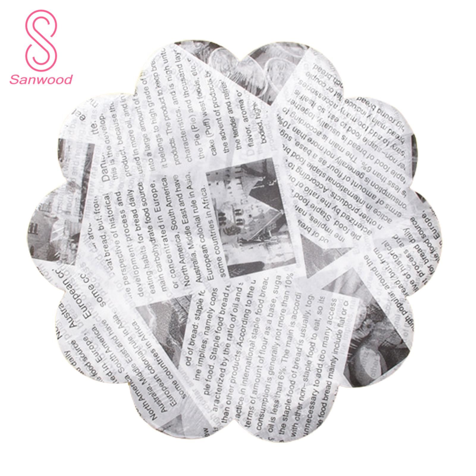 Cake Liners Oil-proof Non-stick Disposable Fryer Paper Plates