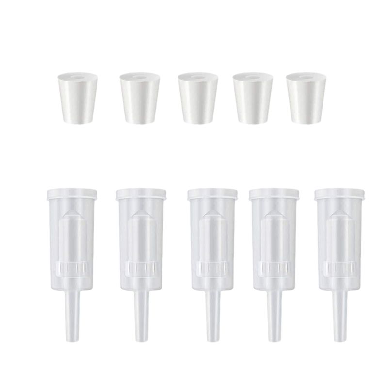 5 Pack Exhaust Seal Valve with Rubber Airlock Stopper Twin Airlock for  Making    Brewing Gl  Carboy Fermenter