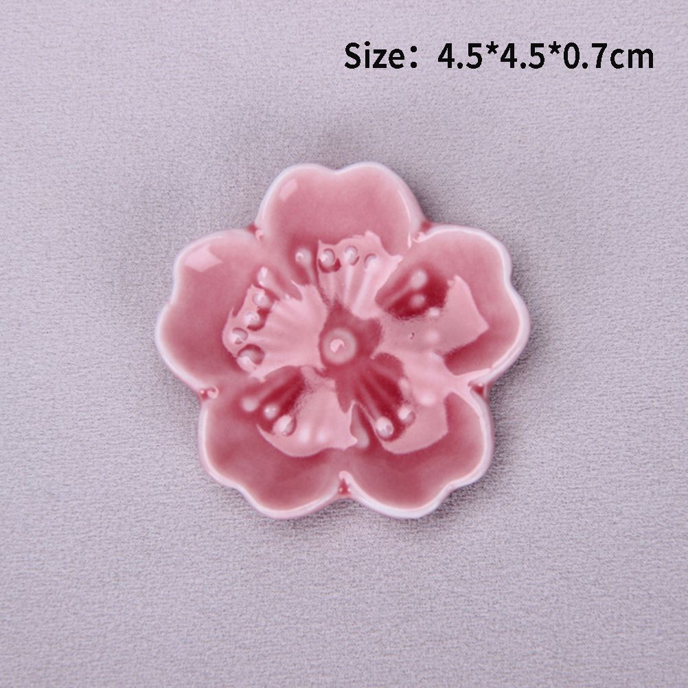 Ceramic Colorful Sakura Blossoms Chopsticks Holder Spoon Fork  Kitchen Tools