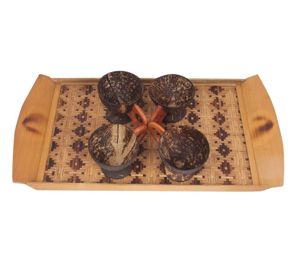 Handmade Tray & Tea Cup Set