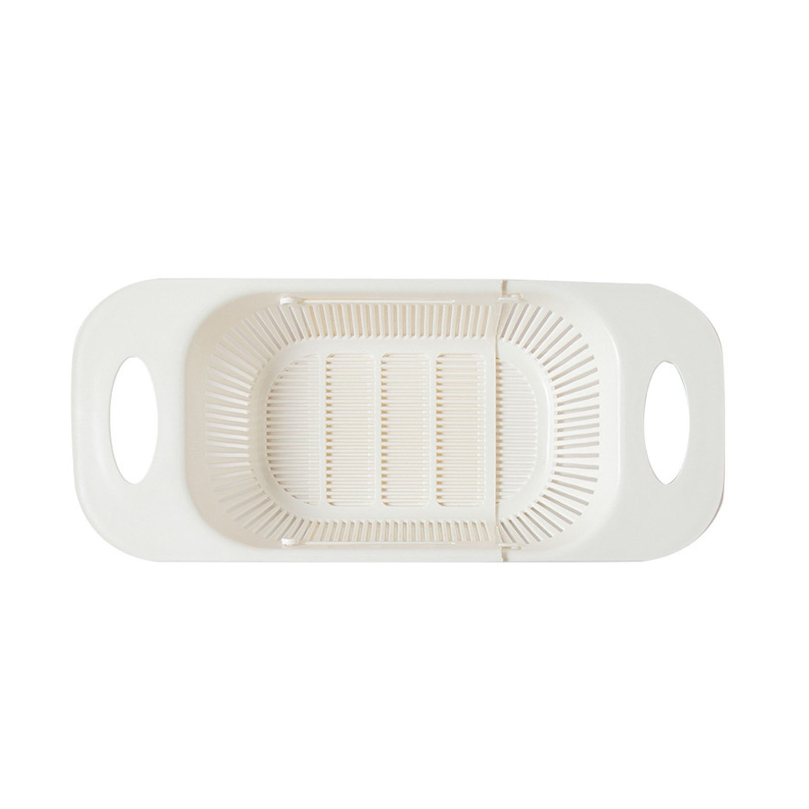 Fruits Drain Basket Extendable Multi-function PP Plastic Universal Safe Vegetables Drain Basket for Kitchen