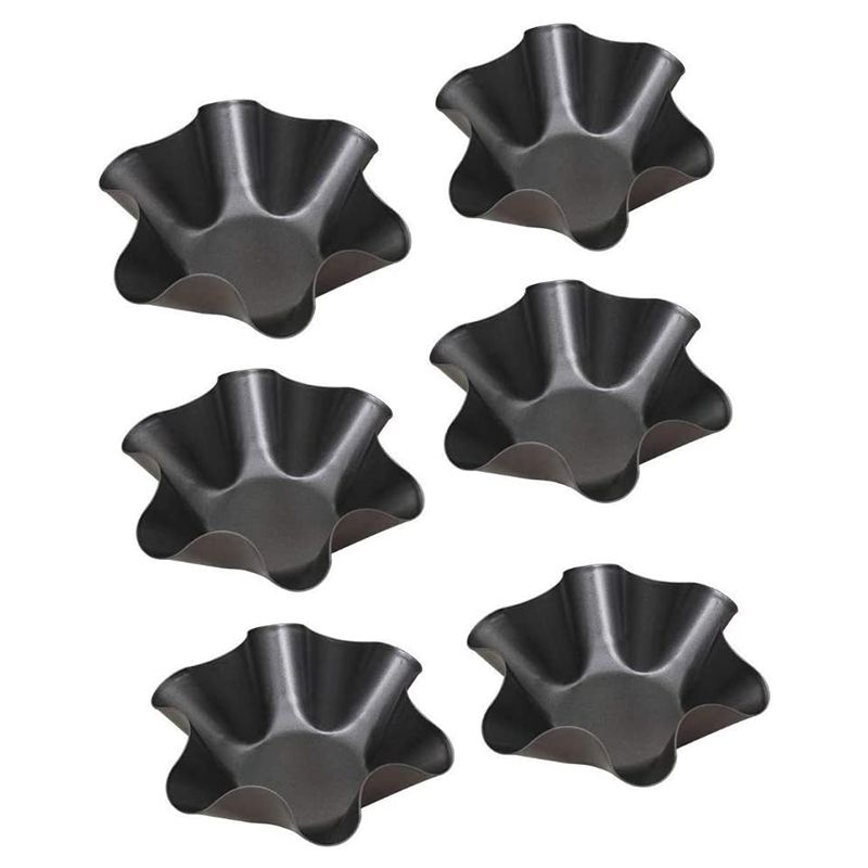 Salad Bowl Making Mold Non-Stick Carbon Steel Tortilla Shell Pan Baking Mold 6 Cake Molds