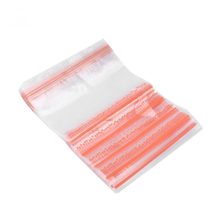 50PCS Fresh Food Bag Food Bag Small Sealed Bag Supermarket Compact Bag Thickening Point Disposable Refrigerator Fruit Large Self