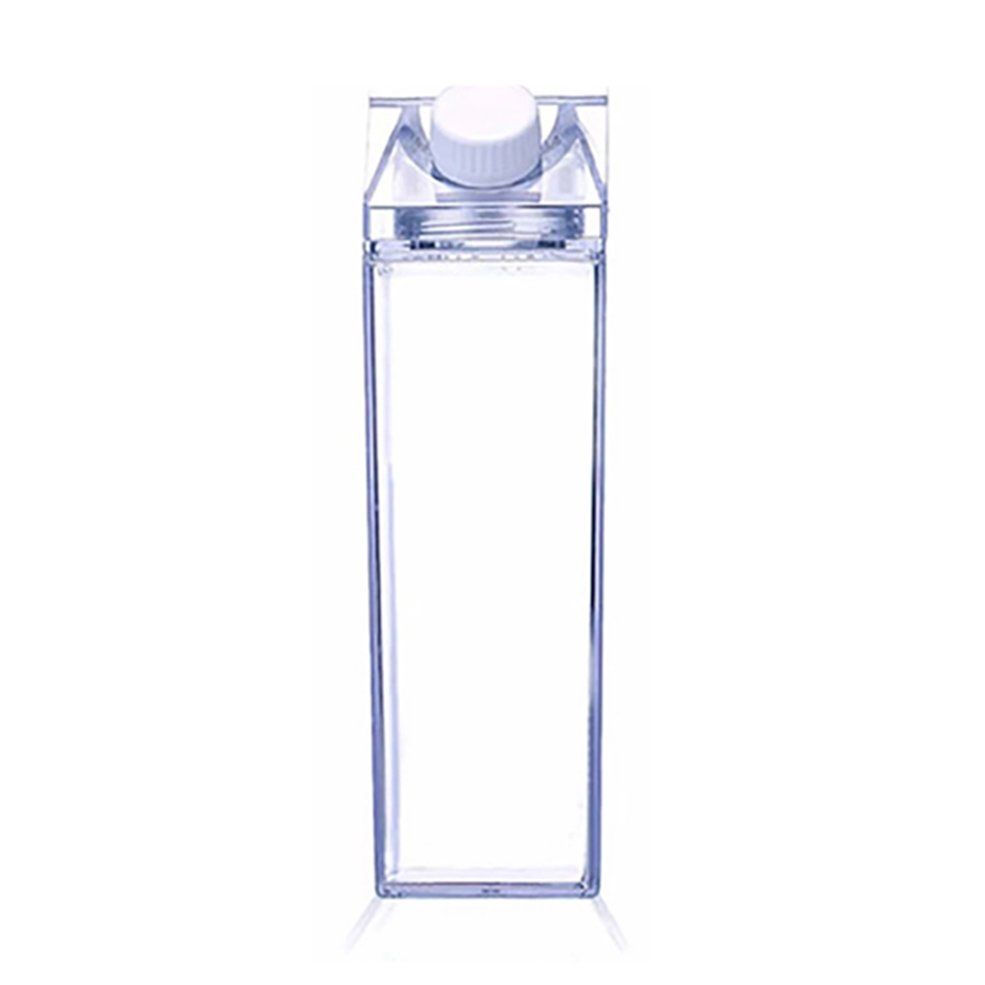 Square Milk Juice Water Bottle Tl Camping Drinking Cup Plastic Milk Cup
