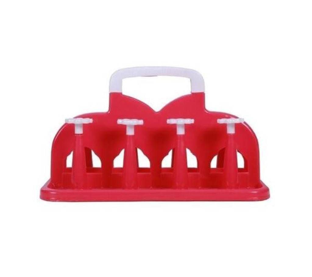 Plastic Glass Stand - Red