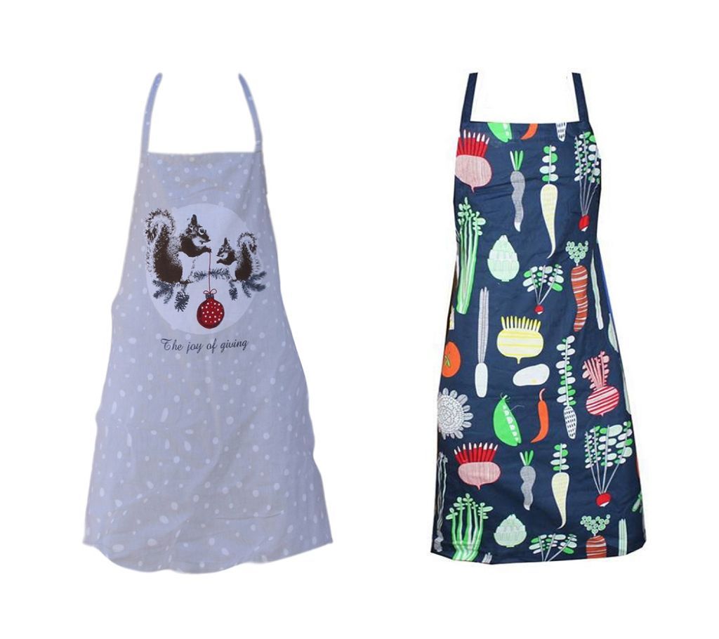 2 Pcs Assorted Color Kitchen Aprons