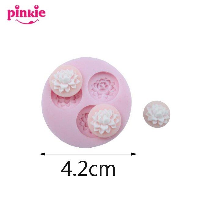 3 hole square flower Arylic Resin Flower silicone mold,fondant clay molds,sugar craft tools,mould, molds for cakes F169