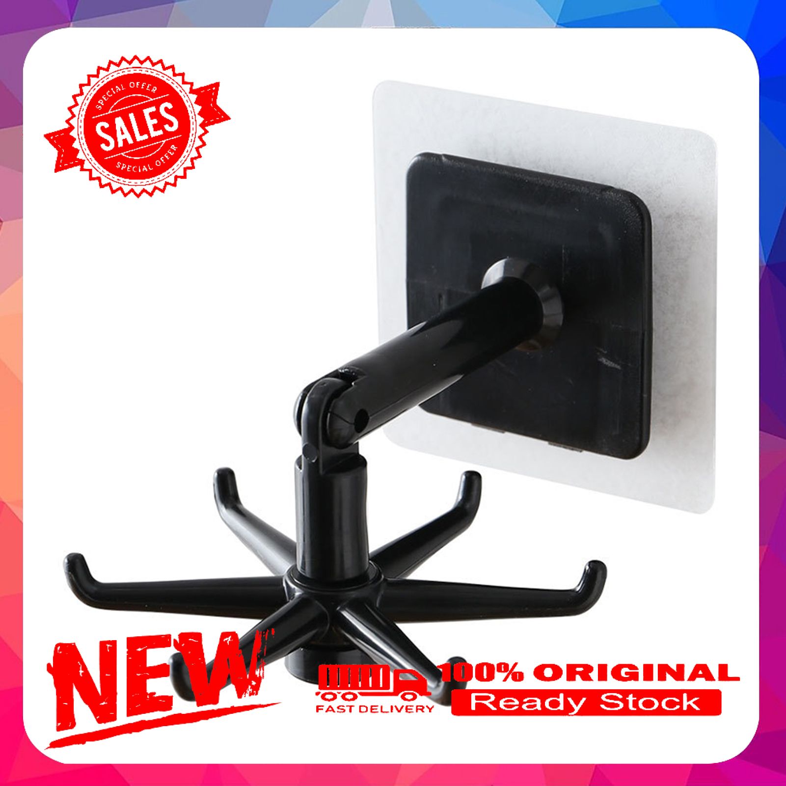 Hook Wall-mounted Hanging ABS Wall Mounted Hanger for Home Kitchen