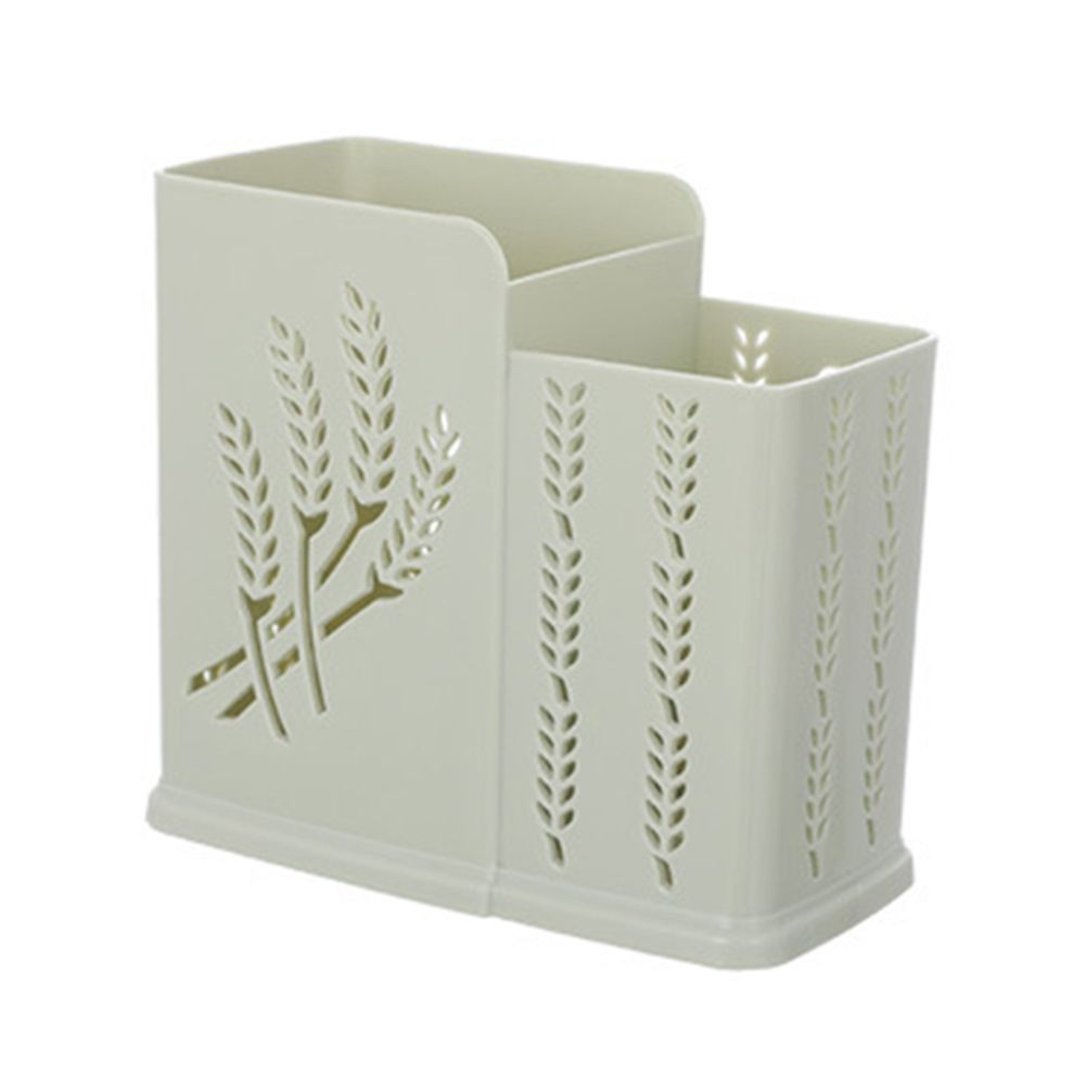 2/3 Grids Kitchen Desktop Hollow Chopsticks Cage Spoon Storage Drain Holder Rack