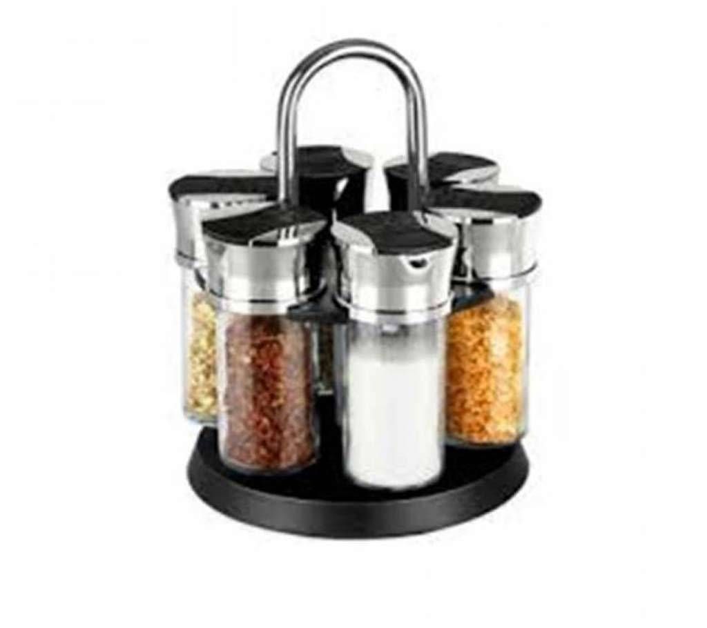 6 jar spice rack