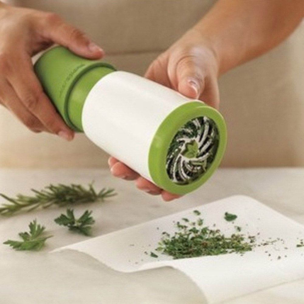 Manual Veggie Chopper Herb Grinder Spice Mill Parsley Shredder Chopper Slicer