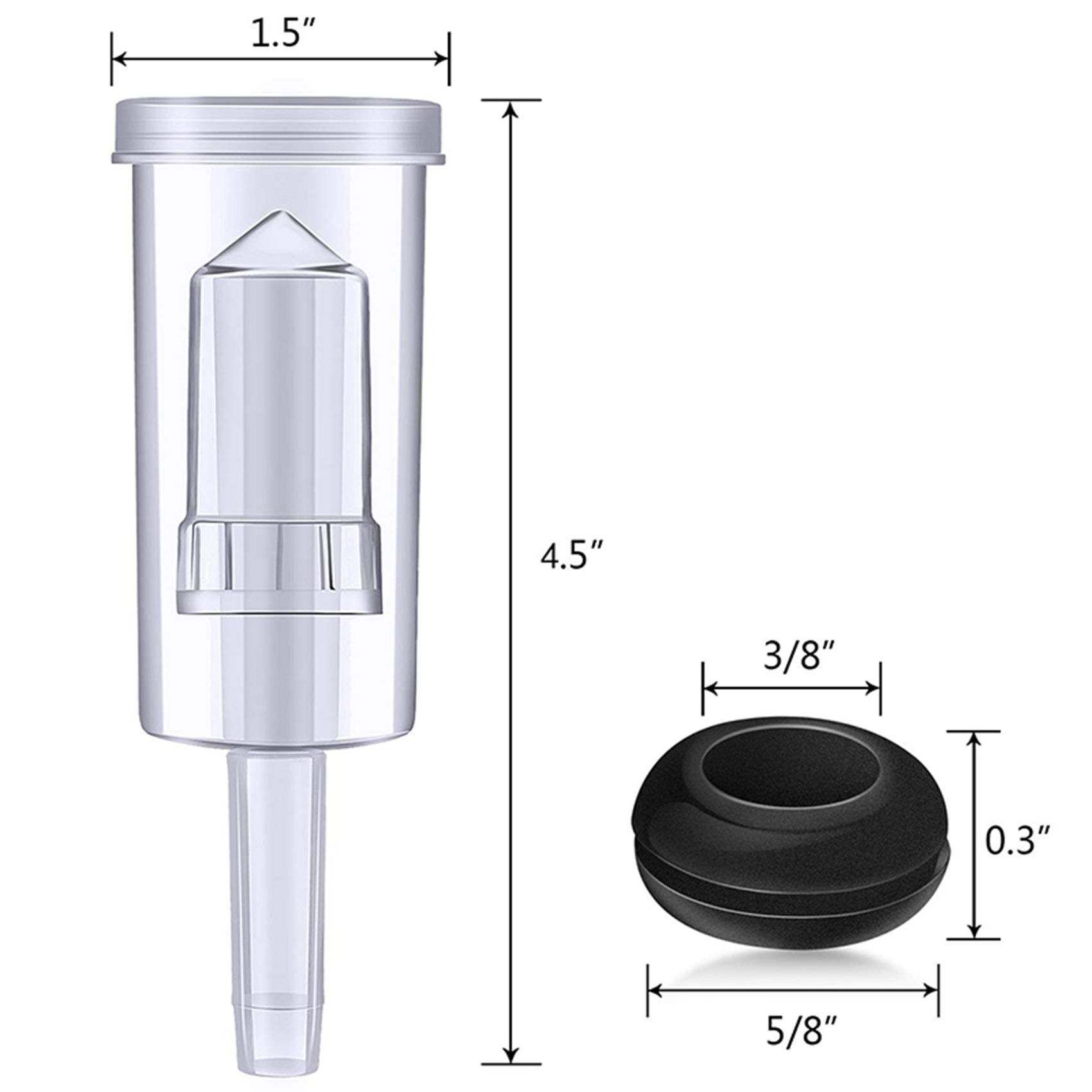 Airlock Set for Fermentation, 40 Pieces Silicone Grommets and 6 Pieces Plastic Airlock for Preserving
