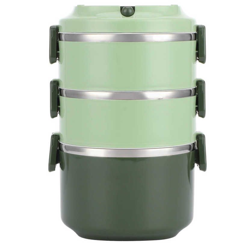 Insulated Lunch Box Stainless Steel Bento Portable Food Container Kitchen Utensils