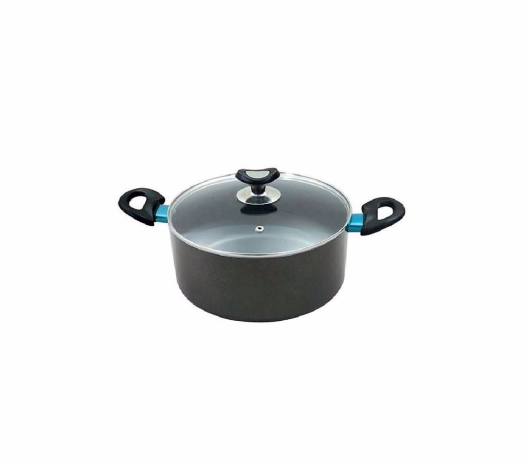 Topper Non Stick Glamour Casserole with Lid Ash 24cm