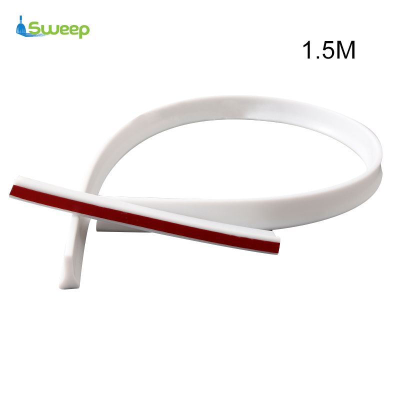 Shower Door Dam Water Stopper Collapsible Shower Threshold Water Barrier Waterproof Strip for Bathroom Kitchen (height 3.0cm,Length 0.5/1.2/1.5/1.8/2/2.5/3m)