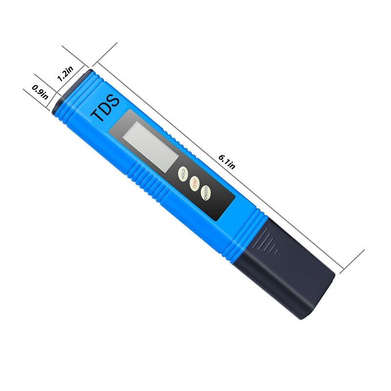 Digital TDS  Meter Tester Thermometer Pen Water Purity PPM Filter Hydroponic for Aquarium Pool Water Monitor Water Meter-white