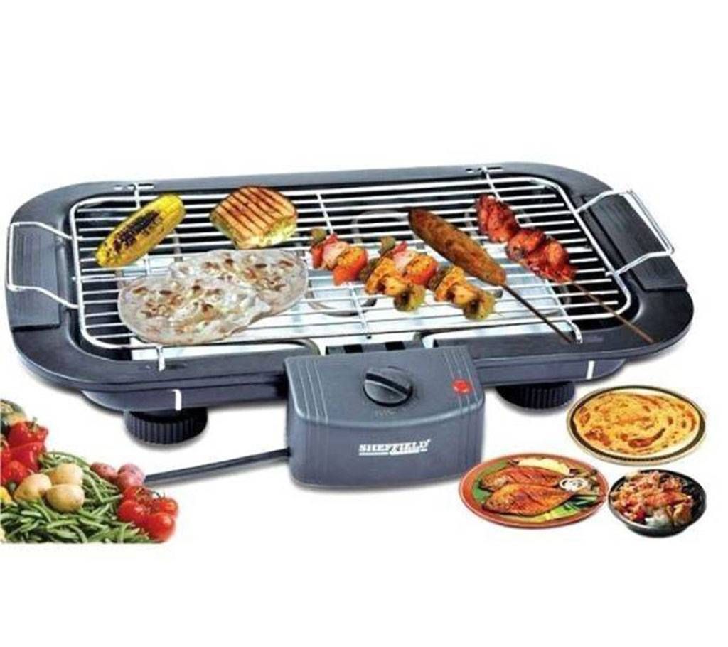 Electric BBQ Grill Machine - Black