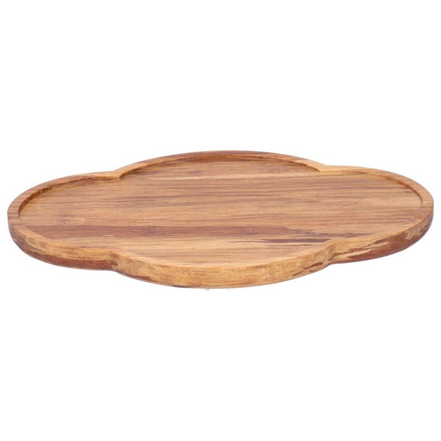 Bamboo Serving Tray Japanese Style Tea Food Plate Platter Dishes Kitchen Accessory