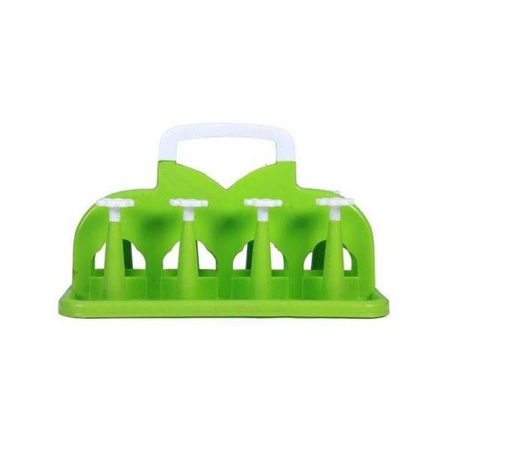 Plastic Glass Stand - Green