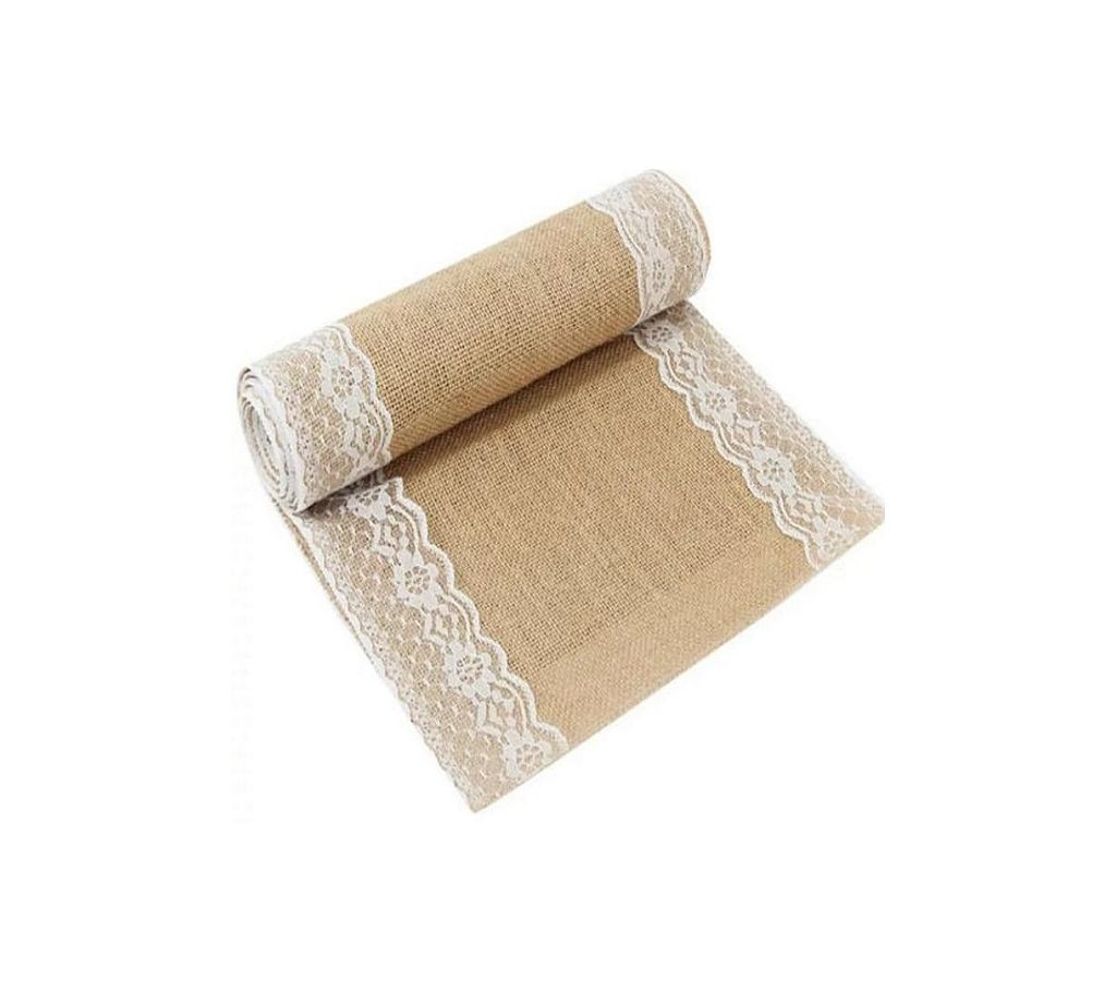 ORR Sell PoinT-e-shop, jute made dining table runner with 6 pcs set