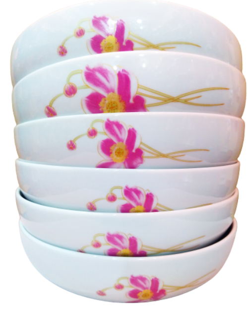 Serving Curry Bowl 6 Pieces 20cm(Monno Ceramic)