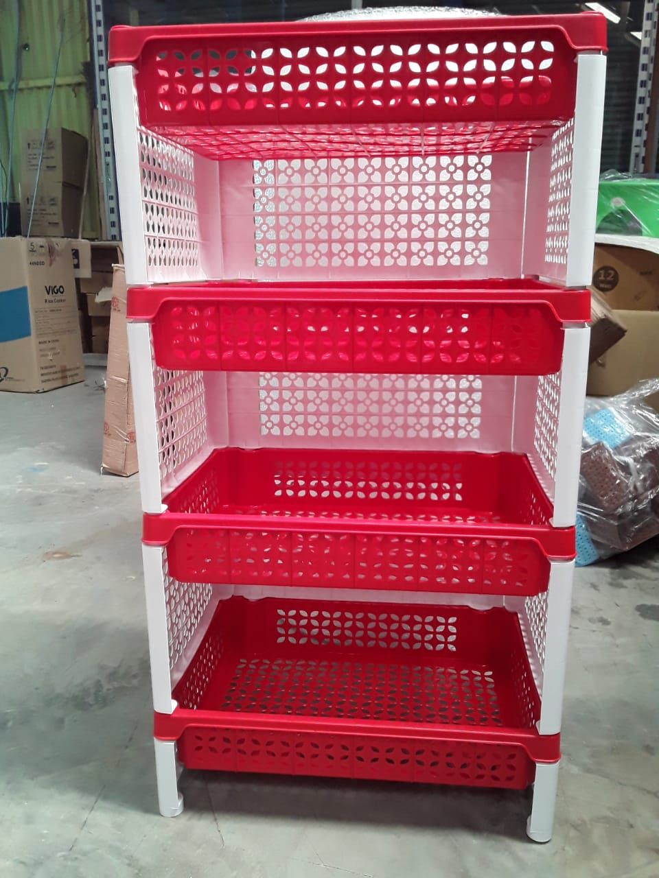 Prestige Rack / Kitchen organiser/Storage-3 Side Cover Rack - 4 Step