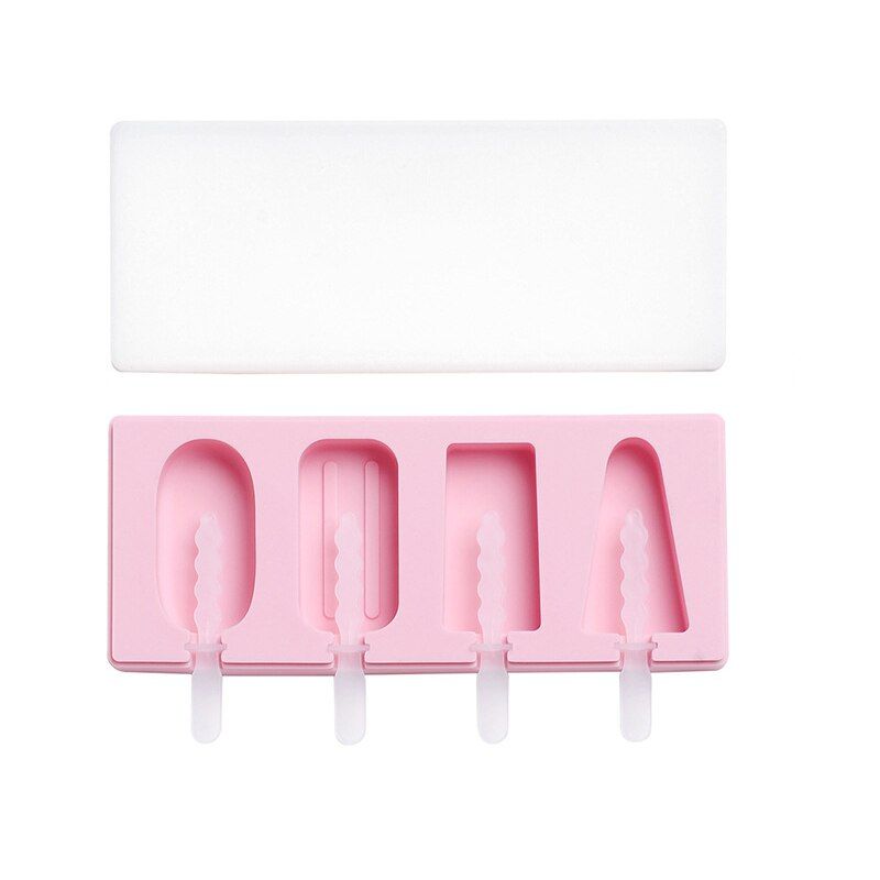 Silicone Popsicle Mold with Cover Love s Shape Ice Cream Moulds Ice lolly Mold Ice Cube Form Maker for Candy Tools