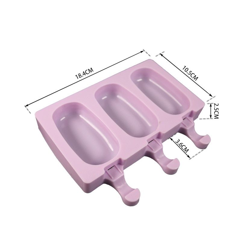 Silicone Ice Cream Mold with Lid s Shape Jelly DIY Mold Dessert Ice Cream Mold with Reu Popsicle Stick
