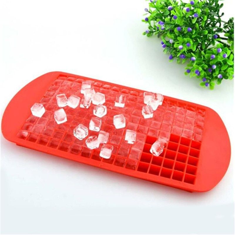 160 Grid Small Square Food Grade Silicone Tile Ice Grid Crushed Ice Grid Ice Cube Mold Kitchen Supplies