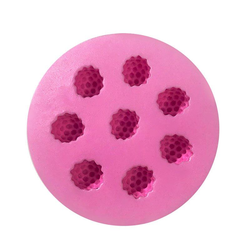 8 Holes Raspberry Shape Cake Mold Silicone Berry Fondant Mold Cake Decoration Tool