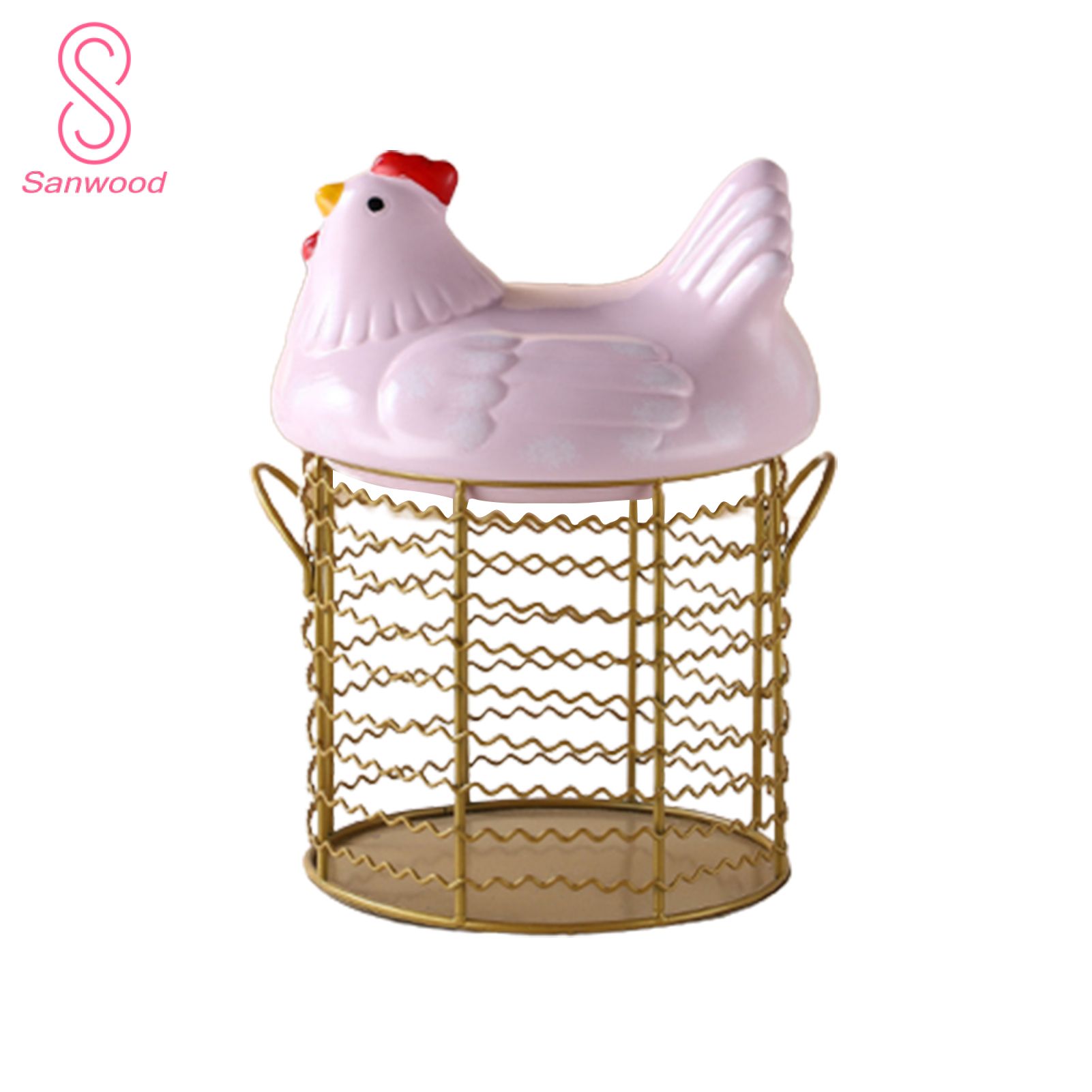 Storage Basket Sturdy Skid-resistant Hollow Nordic Egg Storage Holder for Table