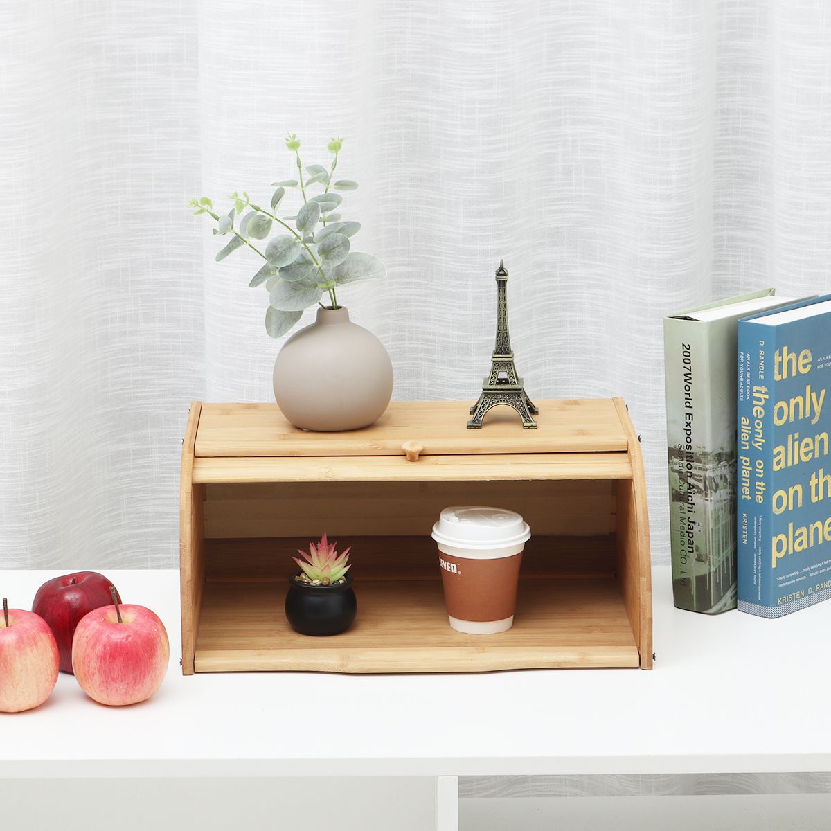 DIY Kitchen Large Bread Holder Bin Storage Box Container Bread Container Case Kitchen Home