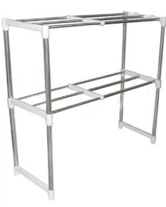 Microwave Oven Storage Racks - Silver