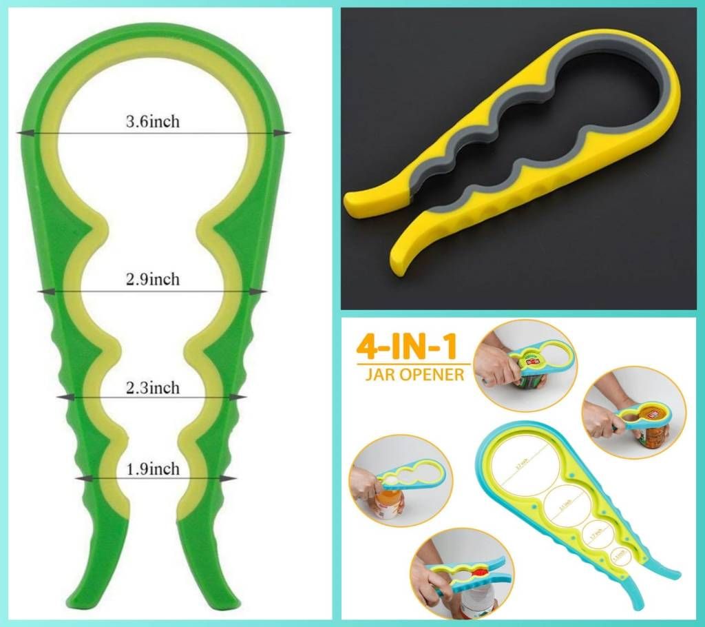 "Bottle Opener /  Easy Grip All-in-one Jar Opener "