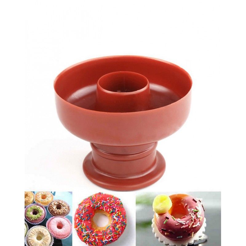 Plastic Donuts Cutter Baking Pan Non-stick Desserts Maker Mold Safe Donut Cutter Bread Cutter Donut Mold for Baking