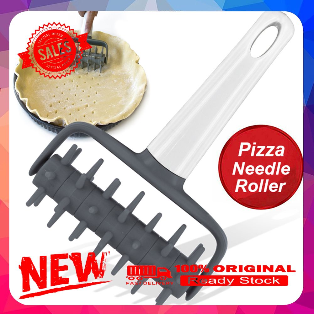 Plastic Bread Needle Pizza Roller Cookies Biscuit Dough Puncher Kitchen Tool