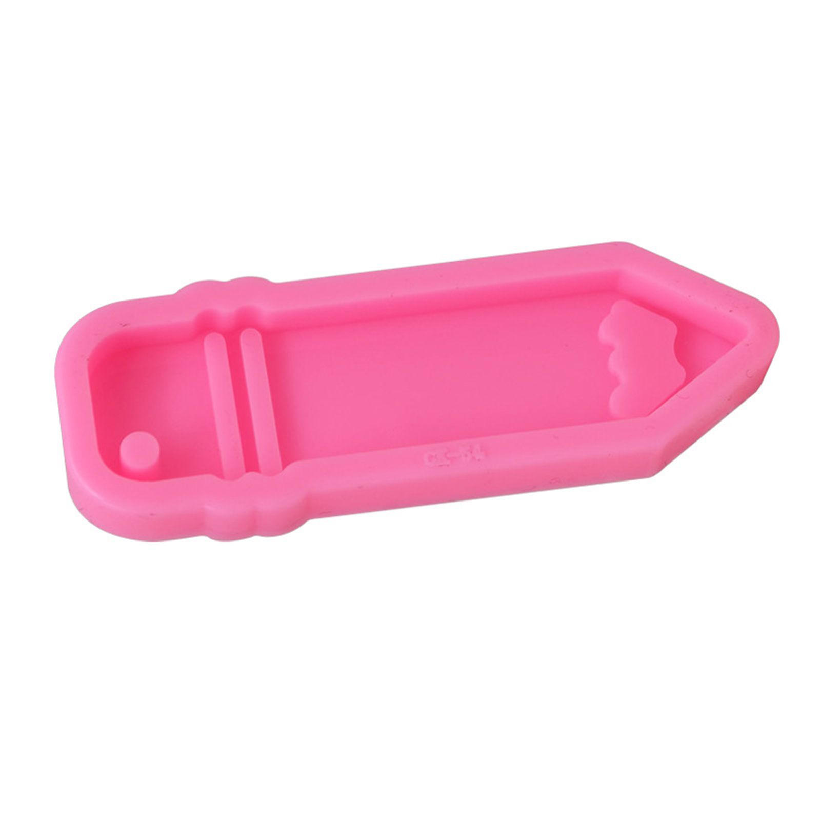 DIY Epoxy Silicone Pen Pencil Key Chain Shape Cake Fondant Baking Mold Tools
