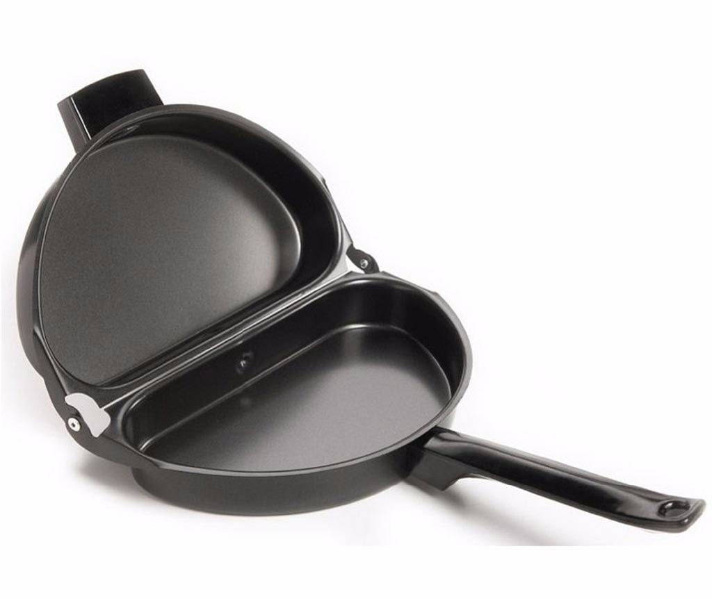 Folding omlet pan non stick