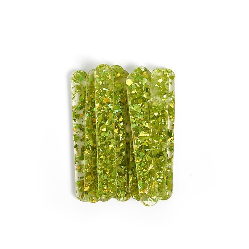 10Pcs Clear Sequins Reu Popsicle Sticks Ice Cream Sticks Acrylic Cakesicle Sticks For Ice Pop Candy Ice Creamsicle