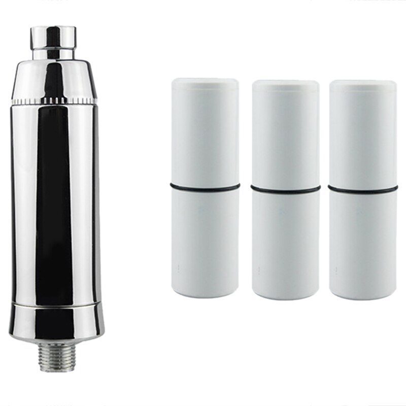 Shower Filter - High Output Showerhead Filter with - Removes Chlorine Heavy Metals Fluoride and Other Sediments Suitable for Uni-Silver