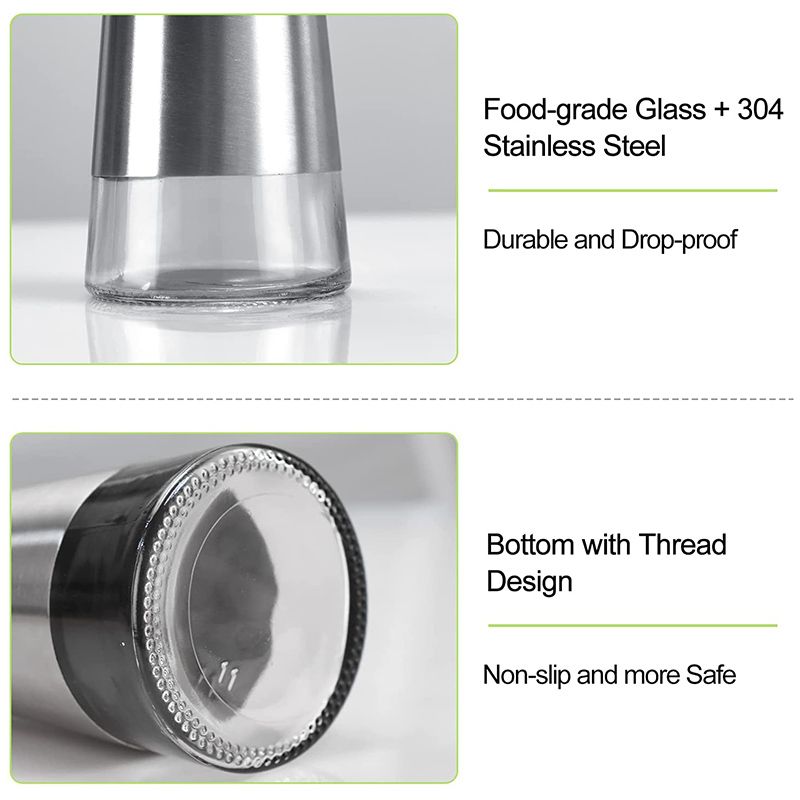 Olive Oil and Vinegar Dispenser Set, 2 Pack Olive Oil Dispenser