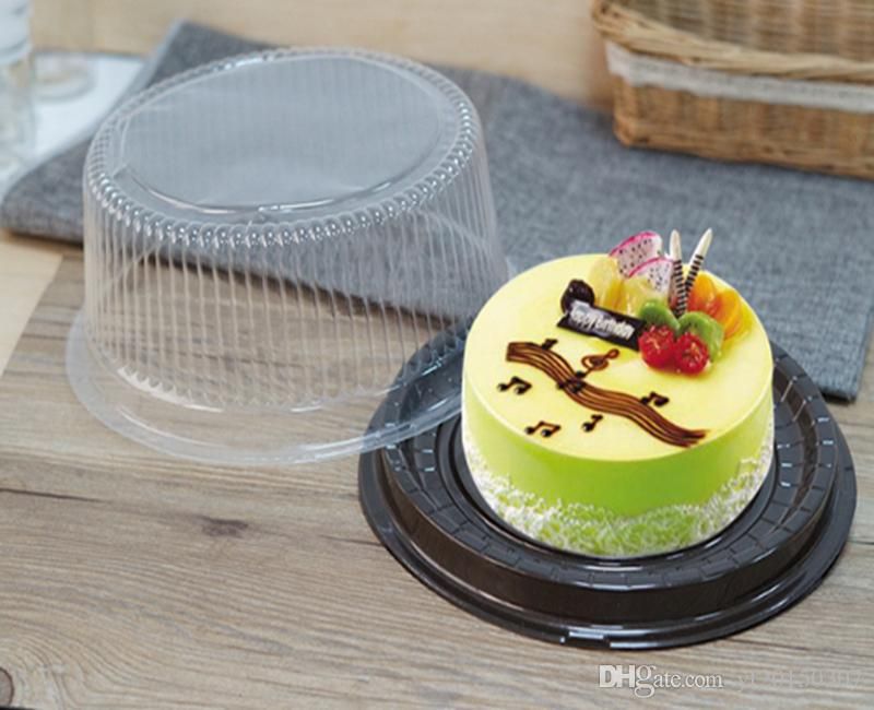 8 inches Cheese Box Big Round Cake Box Clear Plastic